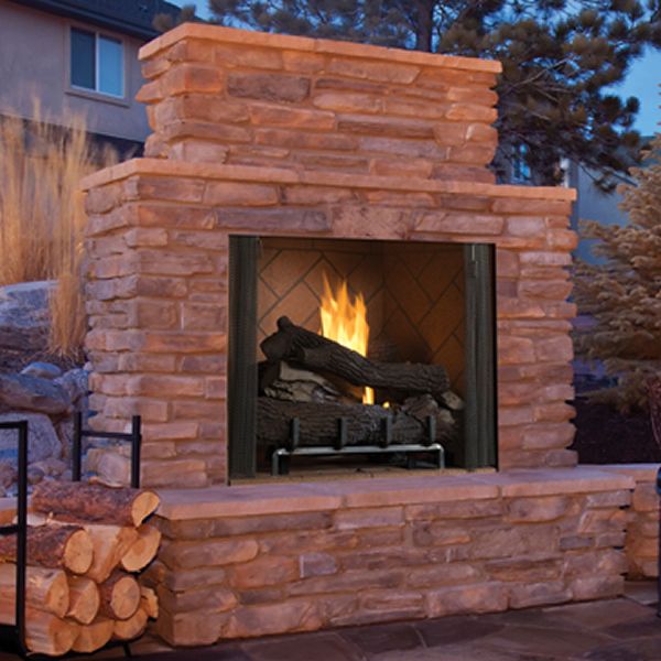 Superior Fireplaces Outdoor Vent Free Masonry Fireplace - VRE6000