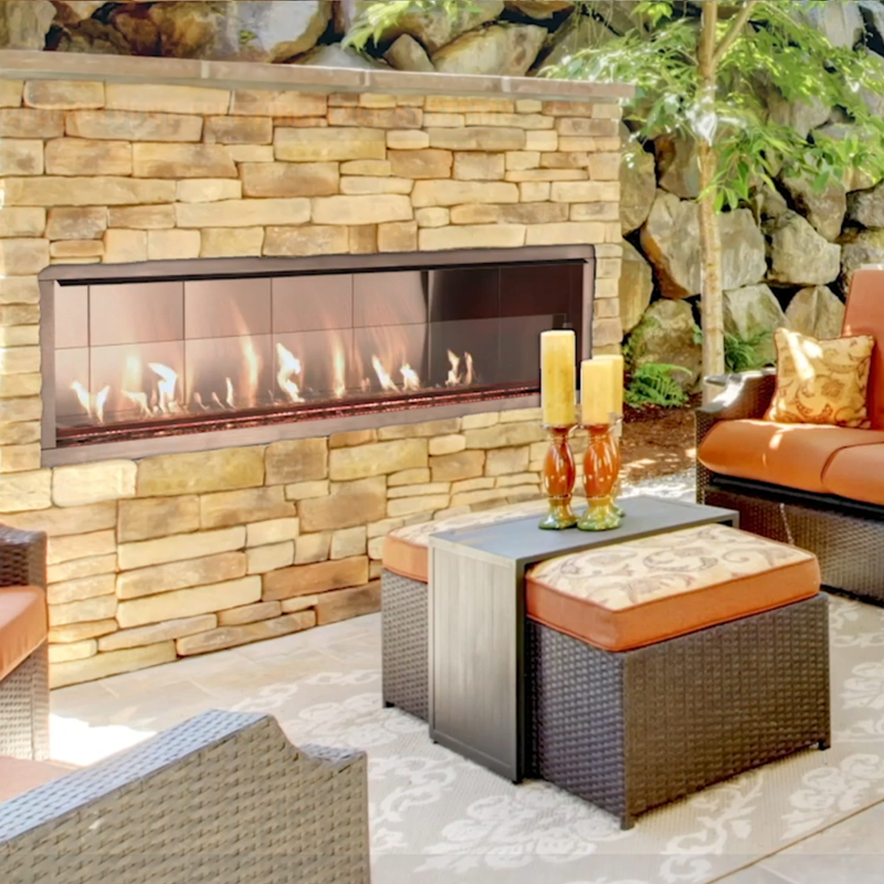 Superior Fireplaces Vent Free Outdoor Linear Fireplace - VRE4600
