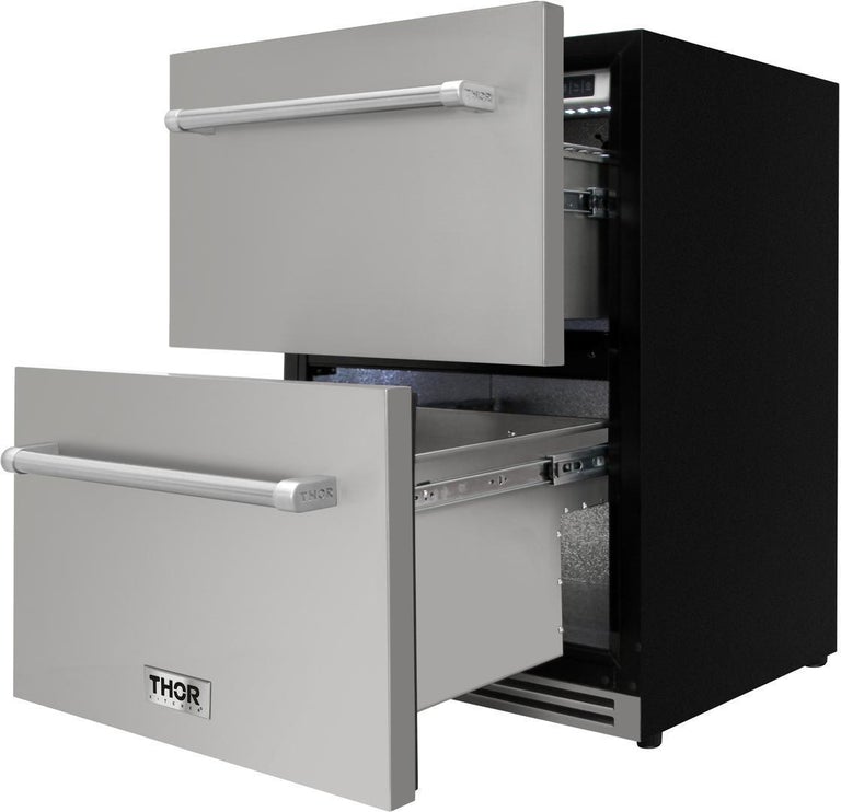 Thor Kitchen 24 in. 5.4 cu. ft. Built-in Double Drawer Refrigerator