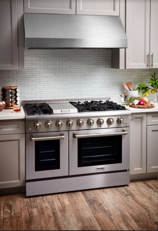 Thor Kitchen 48 in. 6.7 cu. ft. Professional Gas Range in Stainless Steel