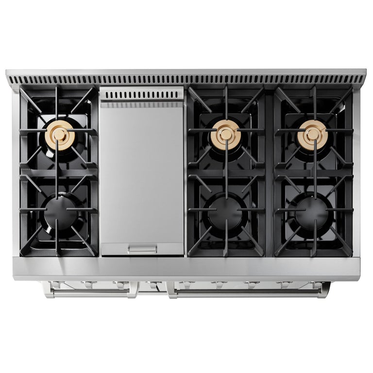 Thor Kitchen 48 in. 6.7 cu. ft. Professional Gas Range in Stainless Steel