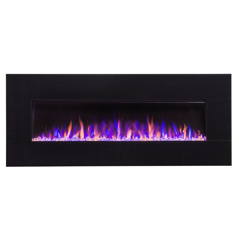 Touchstone Home Products AudioFlare Black Glass 50 inch Recessed Electric Fireplace - 80035 - PrimeFair