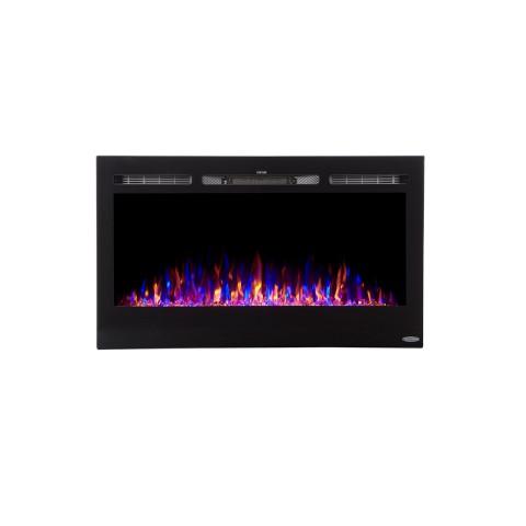 Touchstone Home Products Sideline 36 inch Recessed Electric Fireplace - 80014 - PrimeFair