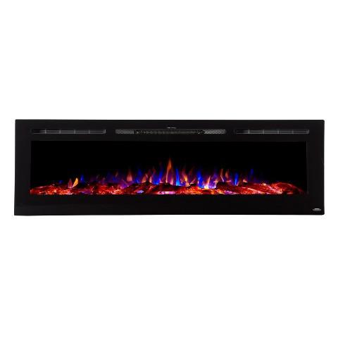 Touchstone Home Products Sideline 84 inch Recessed Electric Fireplace - 80043 - PrimeFair