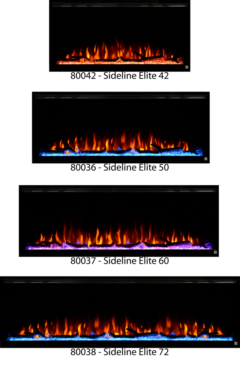 Touchstone Home Products Sideline Elite Smart 72 inch WiFi-Enabled Recessed Electric Fireplace (Alexa/Google Compatible) - 80038 - PrimeFair