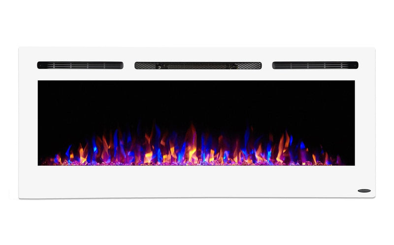 Touchstone Home Products Sideline White 50 inch Recessed Electric Fireplace - 80029 - PrimeFair