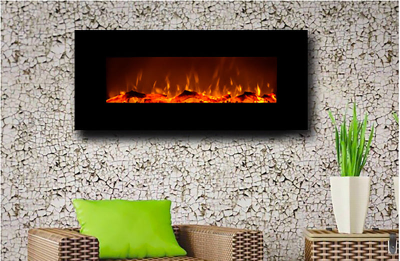 Touchstone Onyx Built In Wall Mounted Electric Fireplace Heater Insert 80001