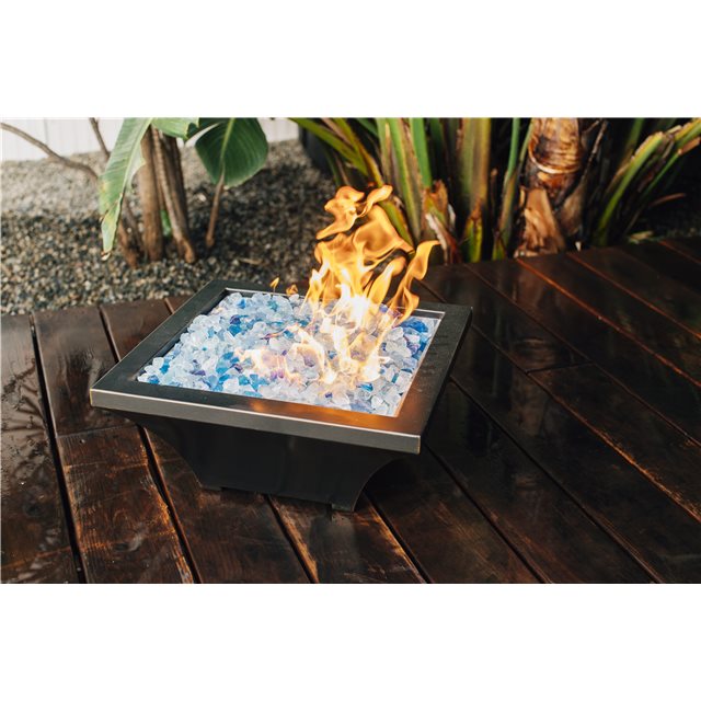 TrueFlame Lume Series Fire Bowl, with 18 gauge 304 Stainless Steel Flat Pan