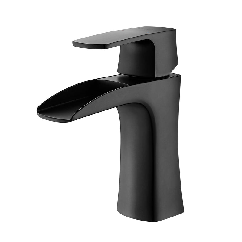 Vinnova Alessandra Single-Lever Vessel Bathroom Faucet Matte Black Finish