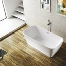 Vinnova Augustine Soaking Bathtub White Finish
