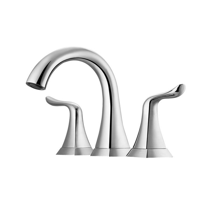 Vinnova Beverly Two-Handle 8-Inch Widespread Bathroom Fauce Polished Chrome Finish Side View