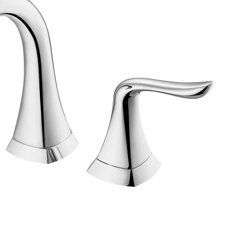 Vinnova Beverly Two-Handle 8-Inch Widespread Bathroom Fauce Polished Chrome Finish Handle