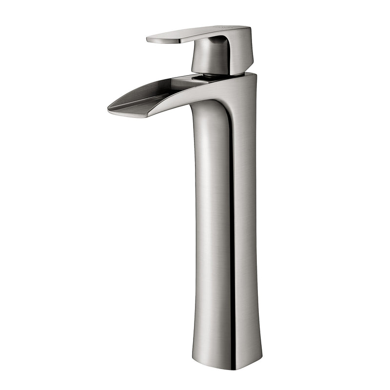 Ciara Single-Lever Vessel Bathroom Faucet Brushed Nickel Finish