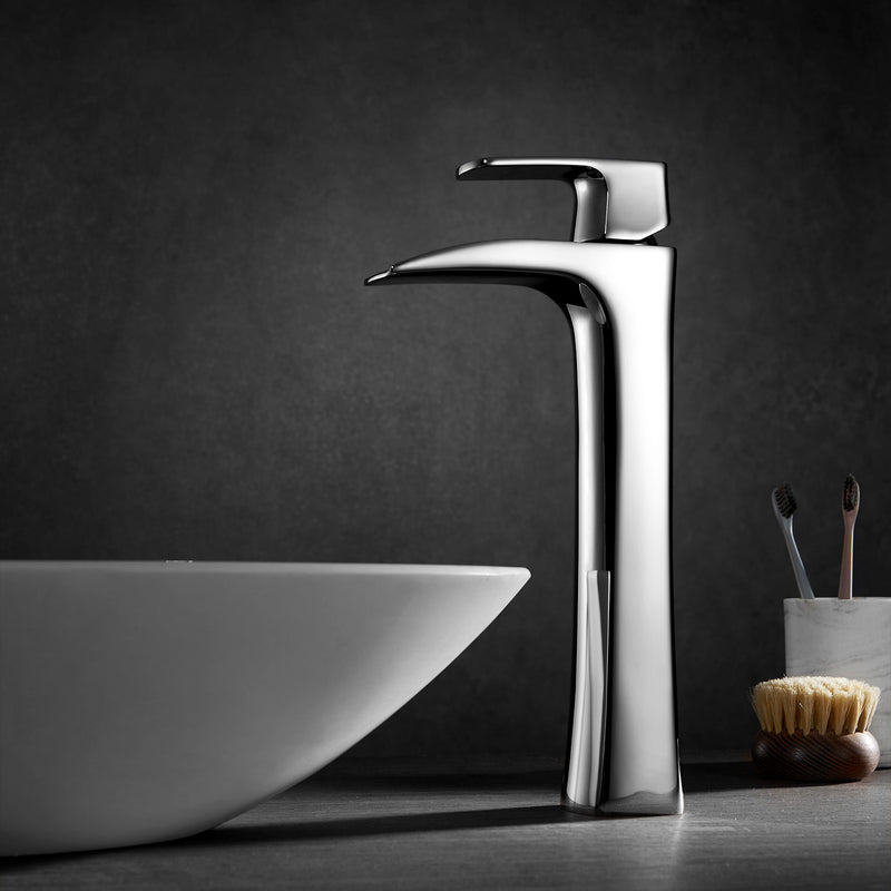 Ciara Single-Lever Vessel Bathroom Faucet Polished Chrome Finish