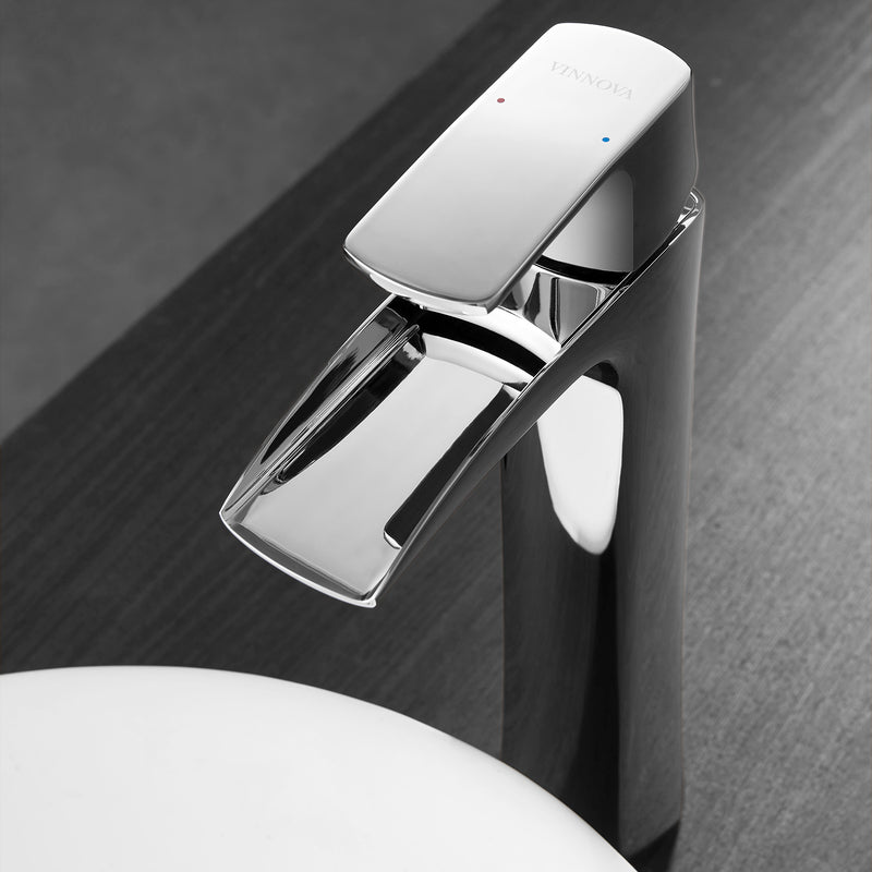 Ciara Single-Lever Vessel Bathroom Faucet Polished Chrome Finish