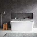 Vinnova Dashiel Soaking Bathtub White Finish