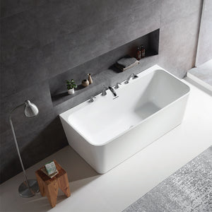 Vinnova Dashiel Soaking Bathtub White Finish