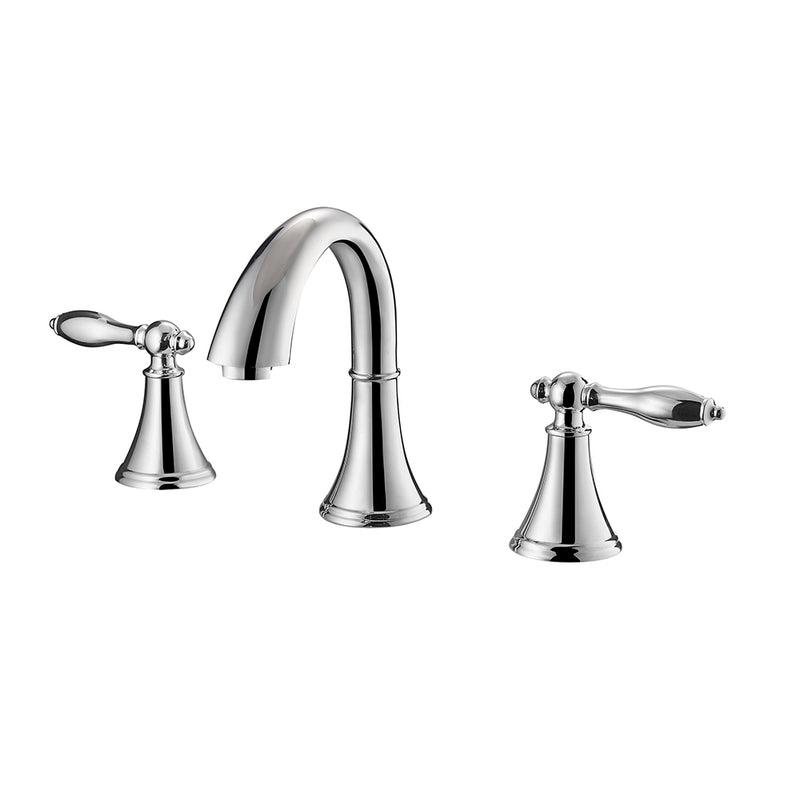 Vinnova Florence Two-Handle 8-Inch Widespread Bathroom Faucet Polished Chrome Finish