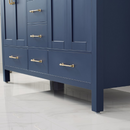 Vinnova Gela 60" Double Vanity with Carrara White Marble Countertop - Close View