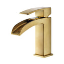 Vinnova Liberty Single-Handle Basin Bathroom Faucet Brushed Gold Finish