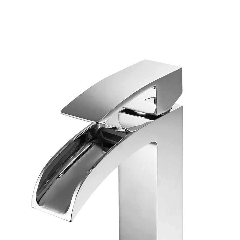 Vinnova Liberty Single-Handle Basin Bathroom Faucet Chrome Finish Top View
