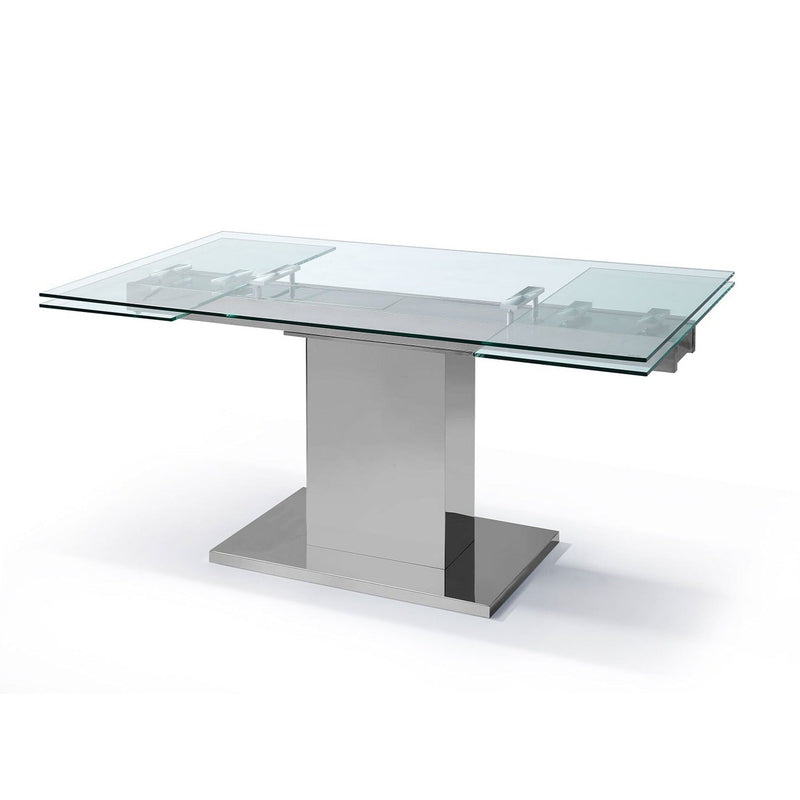 Whiteline Mod - Slim Extendable Dining Table DT1233 - PrimeFair