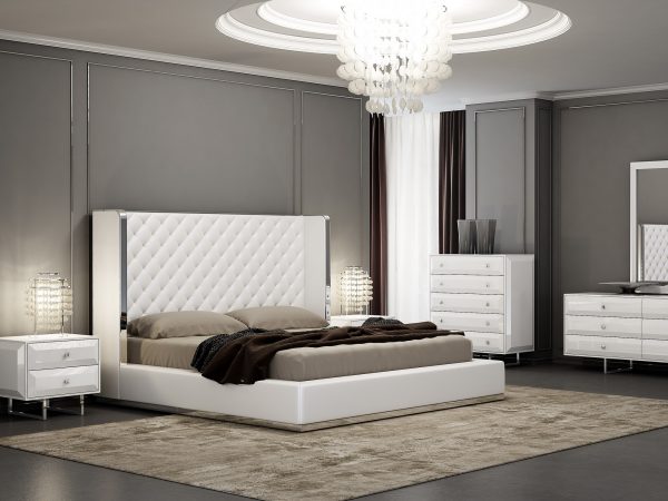 Whiteline Modern Living Abrazo King Bed BK1356P